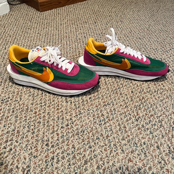 Nike Sacai LD Waffle Pine Green Shoes - Picture 4 of 8